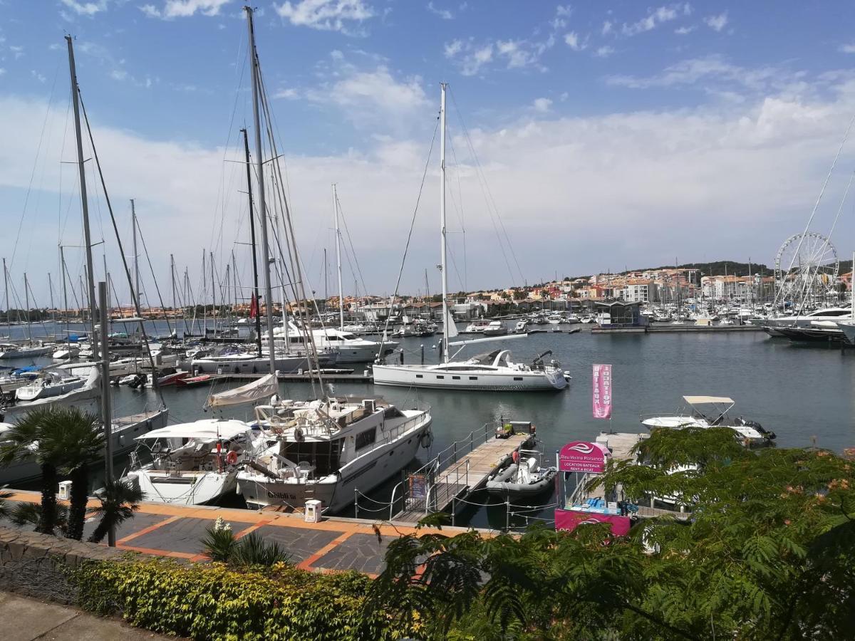 Appartement 1Ere Ligne Vue Port Avec Balcon, Piscine Agde Exteriér fotografie